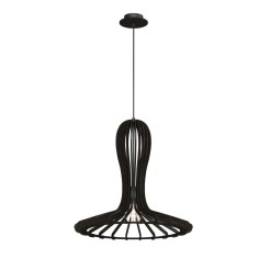 Lampa wisząca Rina - Czarna sklejka (460 mm) 5021 Antigo