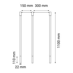 Lampa wisząca alha N 3 - Czarna 9004 Antigo