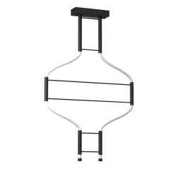 Lampa wisząca alha S 2 - Czarna (570 mm) 3000K 9052 Antigo