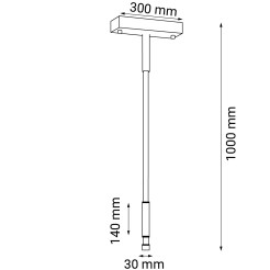 Lampa wisząca alha S 1 - Czarna 4000K 9070 Antigo