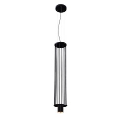 Lampa wisząca IHI - Czarna (2640 mm) 9007 Antigo