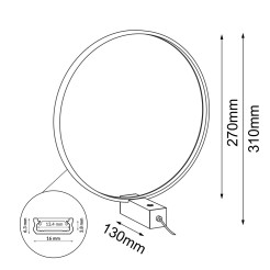 Lampa stołowa Agaro 27 - Czarna (310 mm) 3000K 2000 Antigo