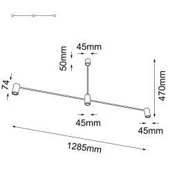 Lampa wisząca Dakata 2 - Czarna 5634 Antigo