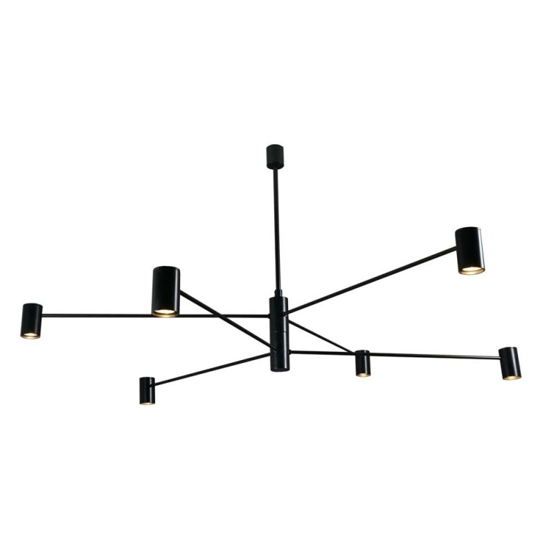 Lampa wisząca Dakata 6 - Czarna 5638 Antigo