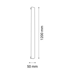 Kinkiet Hoso 120 - Czarny (1200 mm) 3000K 4015 Antigo