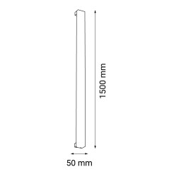 Kinkiet Hoso 150 - Czarny (1500 mm) 3000K 4017 Antigo