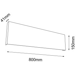 Kinkiet Kitami 4 - Czarny (800 mm) 4413 Antigo