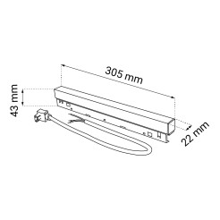 Zasilacz wpinany 200W (system Komatsu) - Czarny 6643 Antigo