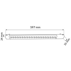 Spot magnetyczny Komatsu Slim dot - Czarny - 48V 20W 600lm (600 mm) 3000K 6055 Antigo