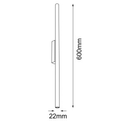 Kinkiet Kosame K - Złoty (600 mm) 4050 Antigo