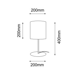 Lampa stołowa Lamego G - Czarna (400 mm) 2026 Antigo