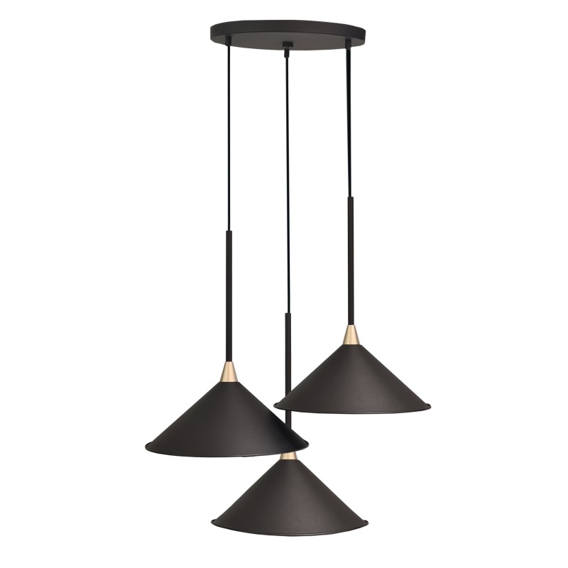 Lampa wisząca Merto 3 - Czarna (320 mm) 5066 Antigo