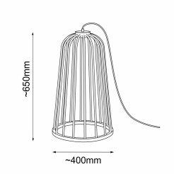 Lampa podłogowa no. moon I F - Platyna mat (650 mm) 2009 Antigo