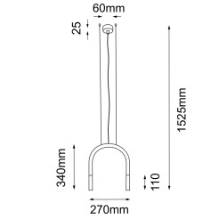 Lampa wisząca Sukomo - Czarna (270 mm) 7858 Antigo