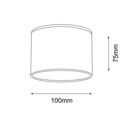 Plafon Suwa - Biały IP44 (100 mm) 7720 Antigo