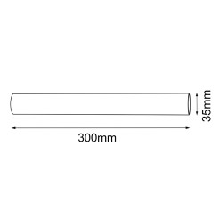 Łącznik 30 do systemu modułowego Mafra - Czarny (300 mm) 5105 Antigo