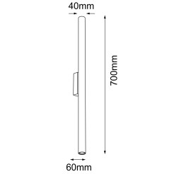 Kinkiet Yabu K1 - Biały (700 mm) 7491 Antigo