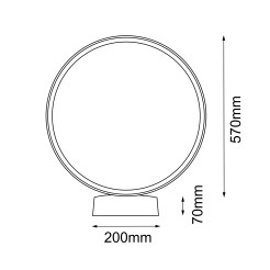 Lampa stojąca ogrodowa Abira 57 - Antracyt (640 mm) 3000K 9912 Antigo