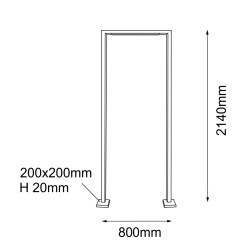 Lampa stojąca ogrodowa Taketa - Antracyt (2140 mm) 9929 Antigo