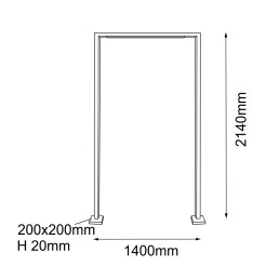 Lampa stojąca ogrodowa Taketa - Antracyt (2140 mm) 9930 Antigo