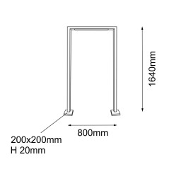 Lampa stojąca ogrodowa Taketa - Antracyt (1640 mm) 9932 Antigo