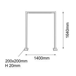 Lampa stojąca ogrodowa Taketa - Antracyt (1640 mm) 9933 Antigo