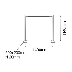 Lampa stojąca ogrodowa Taketa - Antracyt (1140 mm) 9936 Antigo