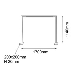 Lampa stojąca ogrodowa Taketa - Antracyt (1140 mm) 9937 Antigo