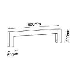 Lampa stojąca ogrodowa Taketa mini - Antracyt (200 mm) 3000K 9938 Antigo