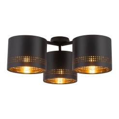 TAGO BLACK LAMPA SUFITOWA 3 PŁ 4589