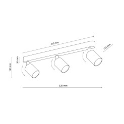 LIVIA BEIGE LAMPA SUFITOWA 3 10240