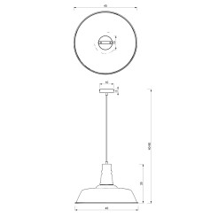 Lampa wisząca ENZO WHITE/PINK 1xE27 MLP7979