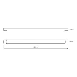 Listwa LED Batten 27W 90cm 4000K - Czarny ML0749