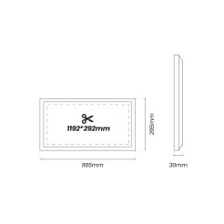 Panel Led 40W 4000K Backlit 120x30 EKP0574