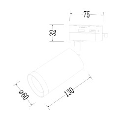 Oprawa Mica Track Złoty 1xGU10 ML1142