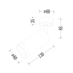 Oprawa Mica Spot Złoty 1xGU10 ML1143