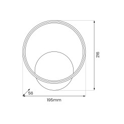 Kinkiet ROTONDA GOLD 7W LED ML1056