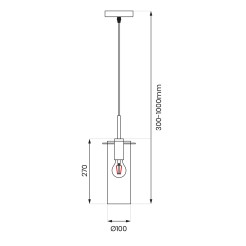 Lampa wisząca PADOVA 1xE27 ML1072