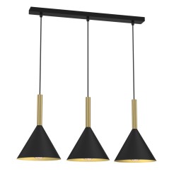 Lampa wisząca PERU BLACK 3xE27 MLP0978