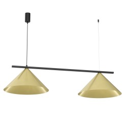 Lampa wisząca CAPITAL CZARNO-ZŁOTY 2XGX53 MLP0941