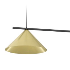 Lampa wisząca CAPITAL CZARNO-ZŁOTY 2XGX53 MLP0941