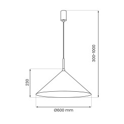 Lampa wisząca CAPITAL ZŁOTY 1XGX53 MLP0945