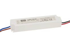 MEAN WELL Zasilacz impulsowy; LED; 18W; 12V; 1,5A; 180-264VAC; 254-370VDC; IP67 PS-LPH-18-12