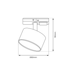 Oprawa Cyklop Track Czarny 1xGx53 ML1197