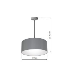 Lampa wisząca BARI GREY 3xE27 MLP4688