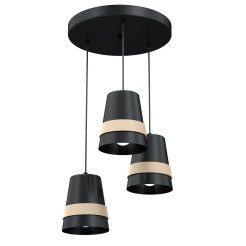 Lampa wisząca VENEZIA BLACK 3xE27 MLP5454