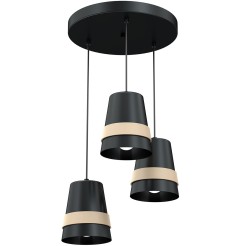 Lampa wisząca VENEZIA BLACK 3xE27 MLP5454