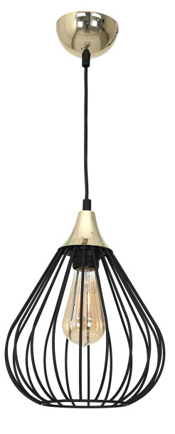 Lampa wisząca KANE BLACK 1xE27 MLP4794