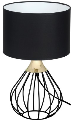 Lampa stołowa KANE BLACK 1xE27 MLP4797