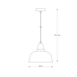 A8063-BK MENSA LAMPA WISZĄCA